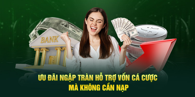 Ưu đãi ngập tràn hỗ trợ vốn cá cược mà không cần nạp 